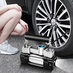Carefully selected car air pump dual 60 cylinder car tire high pressure air filling automatic electric vehicle pump wholesale