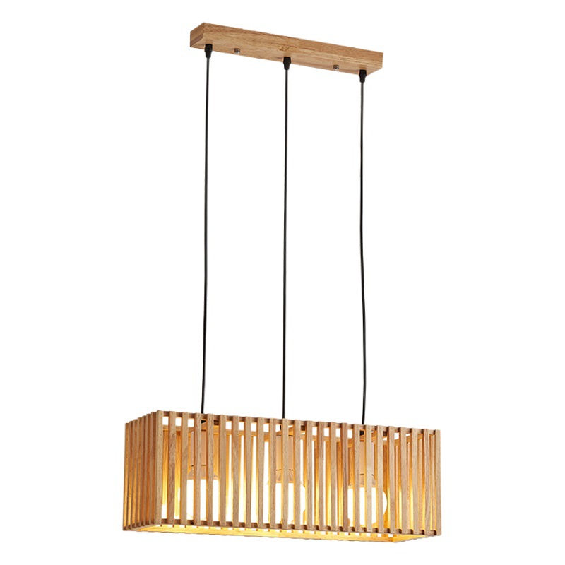 Lámpara colgante de estilo chino del sudeste asiático, simple y única, para restaurante especializado en arte de bambú tatami japonés, iluminación de casa de campo, barra de bar, sala de estudio