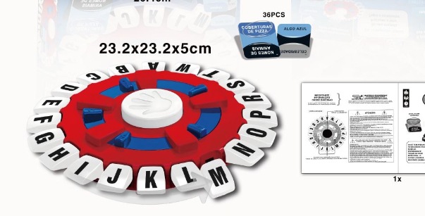 Materiales ABS transfronterizos de alta calidad español portugués juegos de mesa juegos interactivos turntable juguetes de puzzle para niños