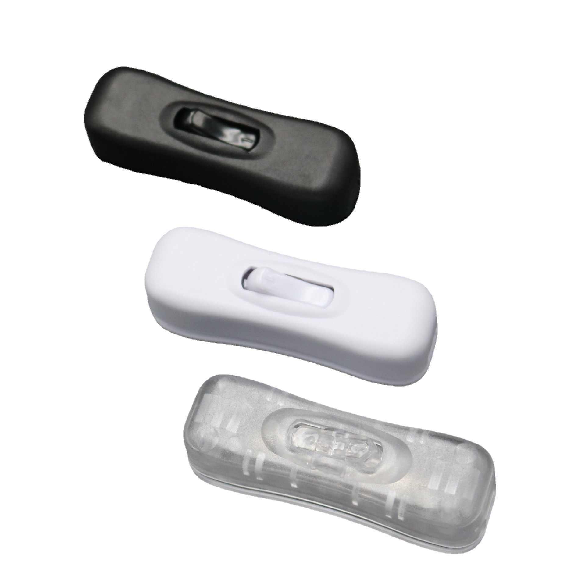 Produce 304 switch black white transparent power cord switch Ship Button switch Bedside lamps and lanterns switch