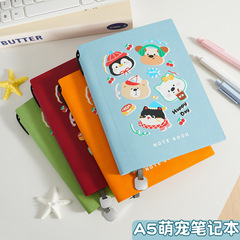 高颜值a5卡通插画笔记本本子定制ins风可爱卡通手账本记事本批发