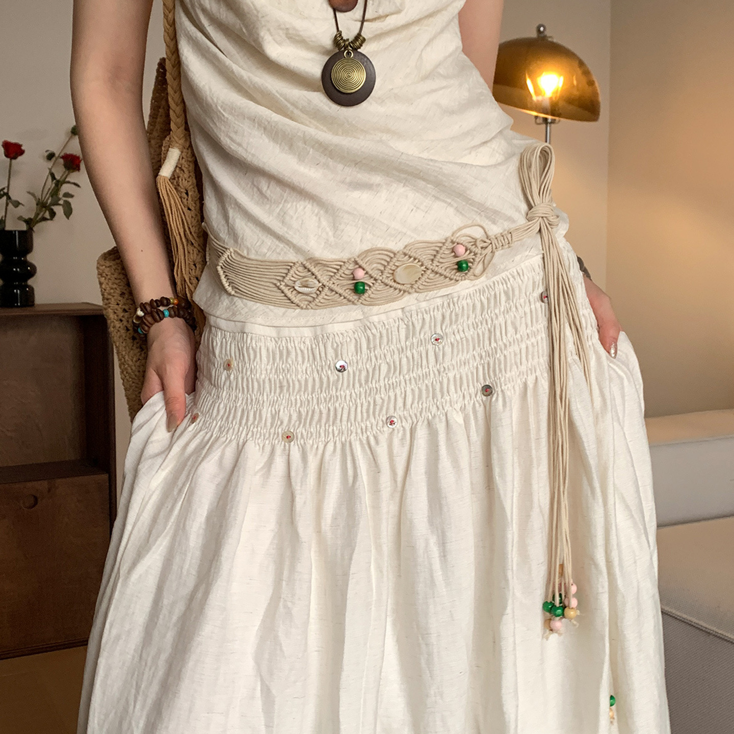 Ethnic woven belt handmade