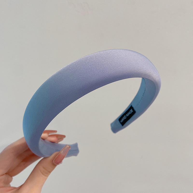 ins ~ sensación de alta calidad esponja banda de cabello para mujeres bordes anchos cabeza de cráneo alto simple abrazadera de cabello red rojo 2023 nueva cabeza