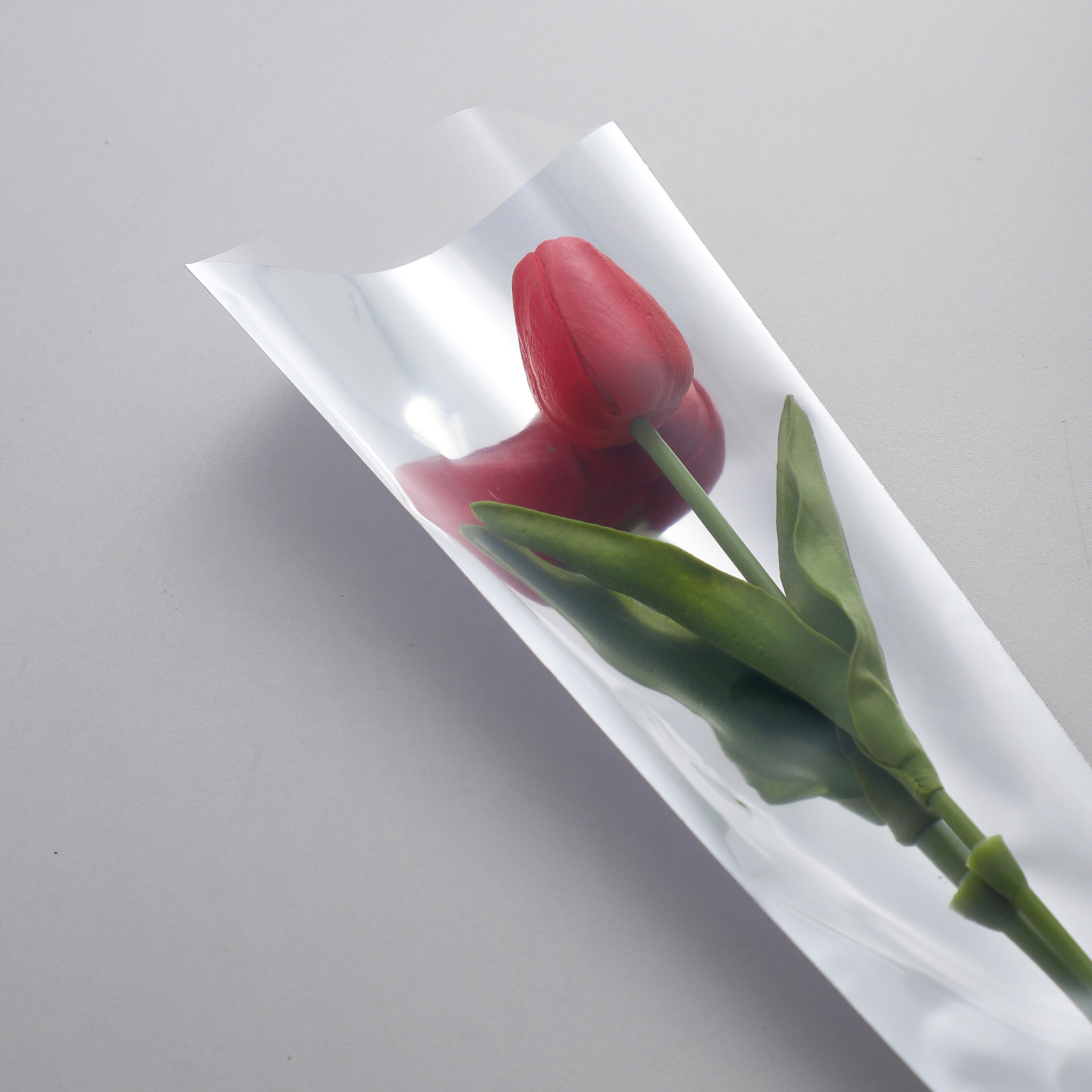 Li Zhi Ran espejo rosa bolsa única impermeable simple reflectante bolsa de flores