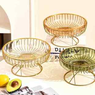 European Accessible Luxury Ceramic Fruit Plate Creative Living Room Home Fruit Basket Afternoon Tea Candy Dessert Stand Snack Tray