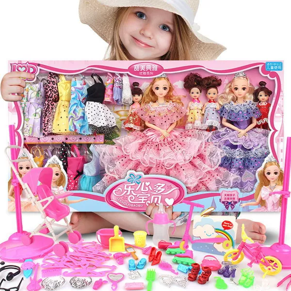 65cm box A4 +dressing dress +simulation eye bead