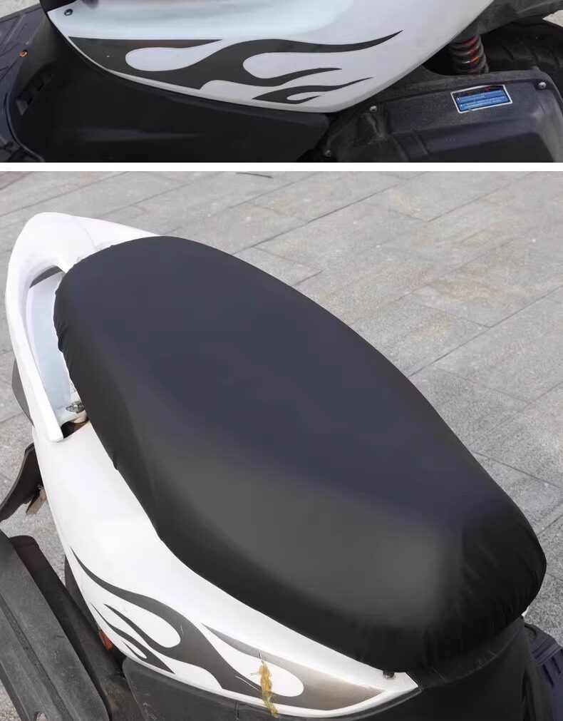 Waterproof and rainproof thickened leather universal seat cover for electric bikes, motorcycles, and scooters