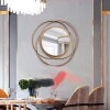 壁飾太陽鏡壁挂裝飾品餐廳輕奢牆面鐵藝背景牆壁上玄關創意金屬