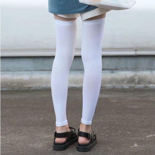 Women's Summer Socks Thin Velvet High Stockings Over the Knees, Knee Pads, Thighs, Air-conditioned Room Sunscreen Socks, Long Stockings