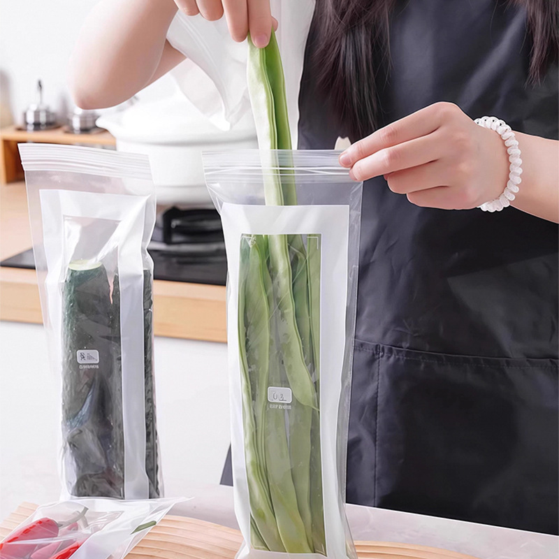 长条密封保鲜袋家用加厚食品密实袋厨房冰箱冷冻冷藏分装自封袋|undefined
