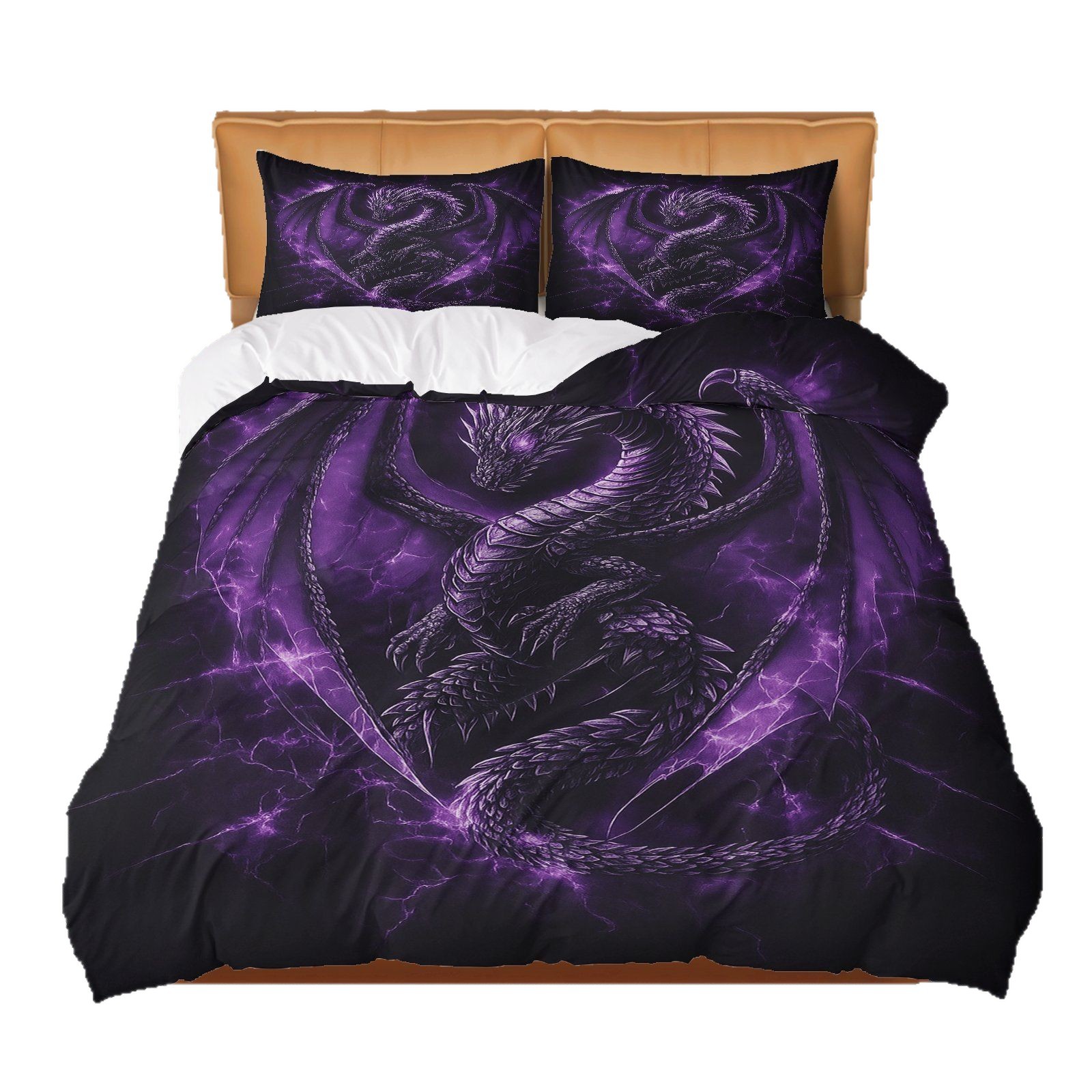 Transfronterizo para textiles domésticos abrasivos de impresión digital colorido dragón quilt kit fuente de fábrica TEMU / JIT