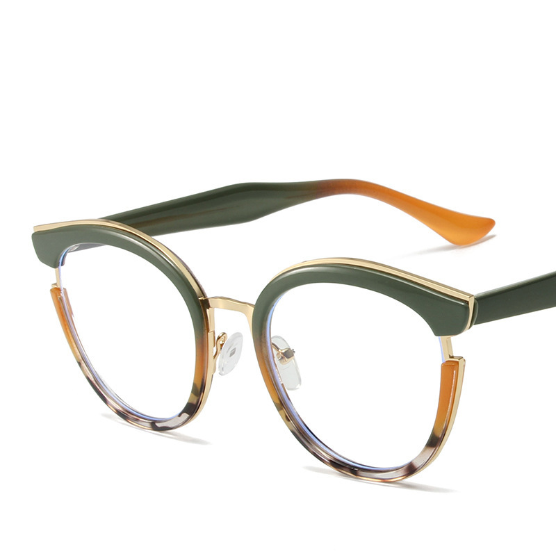 2023 gafas lisas TR90 anti-azul claro europeo y americano transfronterizo retro gafas marco Street shooting ins moda gafas marco