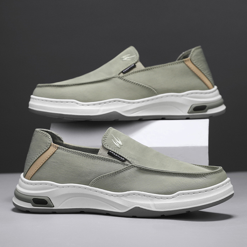 Primavera baja moda casual zapatos casuales oferta especial zapatos perezosos para hombres viejos zapatos de tela de Beijing zapatos de tela de un pie zapatos de papá