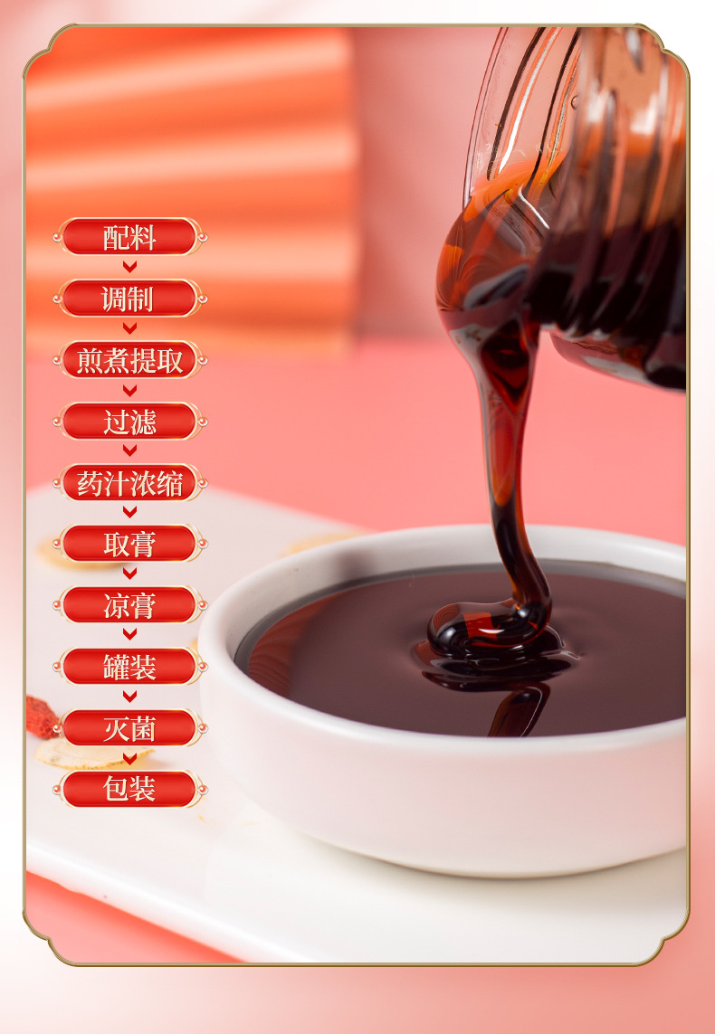 Deer Blood, Ginseng & Ejiao Honey Paste (Lu Xue Ren Shen E Jiao Mi Gao) — Traditional Chinese Herbal Paste, 300g Jar quality and texture