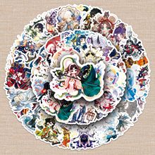 50张Q版阴阳师贴纸卡通游戏角色周边可爱防水DIY手机壳保温杯贴纸