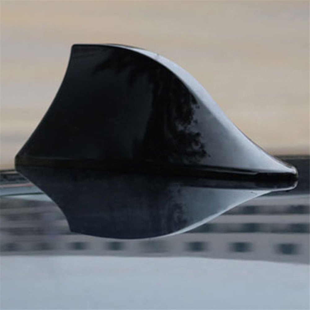 Suitable for Suv Truck Shark Fin Car Antenna (with Adhesive Base) Black Radio Antenna