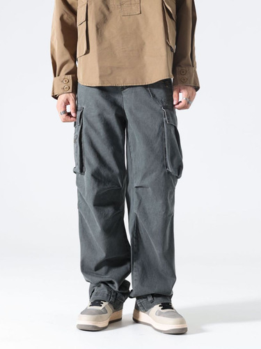 xxbro Men's American Street Work Pants Outdoor Multi-Pocket Straight Leg Pants Ins Stylish Casual Pants Ins Style