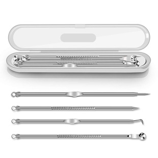 Baiyi Stainless Steel Acne Needle Acne Needle Blackhead Removal Double-headed Beauty Acne Removal Needle Fat Granules Acne Extrusion Needle
