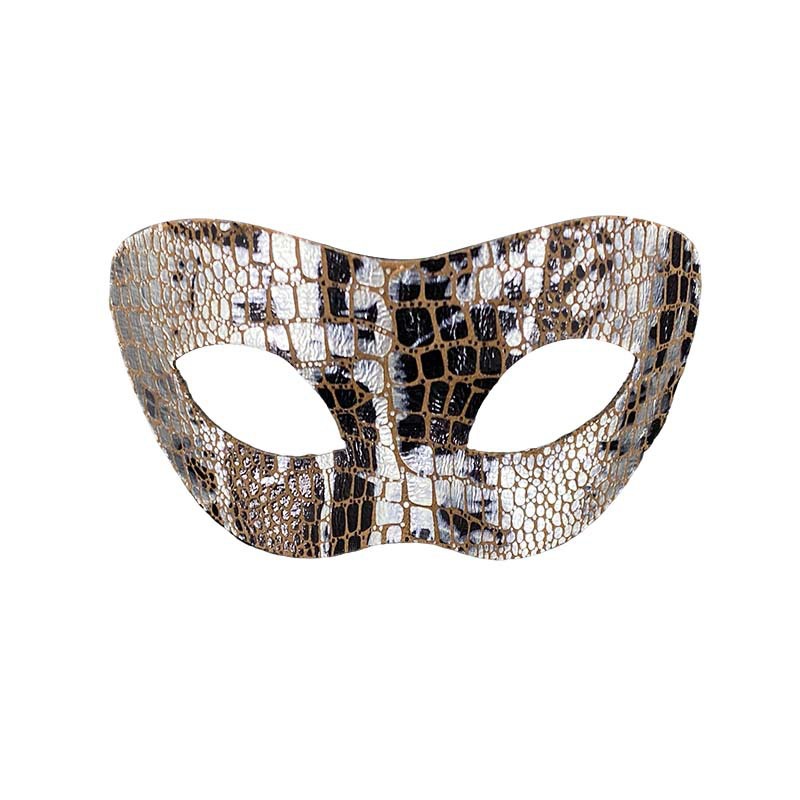 Máscaras de pareja media cara máscaras de baile piel de serpiente piel de cocodrilo máscaras de ojos fiesta de Halloween luchador jugueteo props