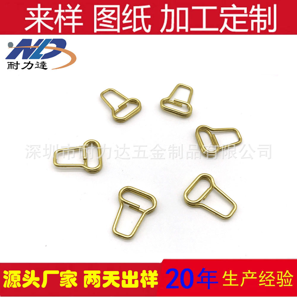 厂家生产 服饰纽扣弹簧 纽扣弹簧圈 镀仿金 专业生产 质量保证