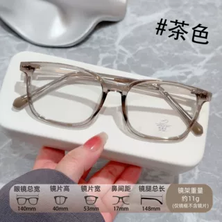 TR90时尚舒适方框网红小红书ins眼镜架男女通用潮流素颜混批批发