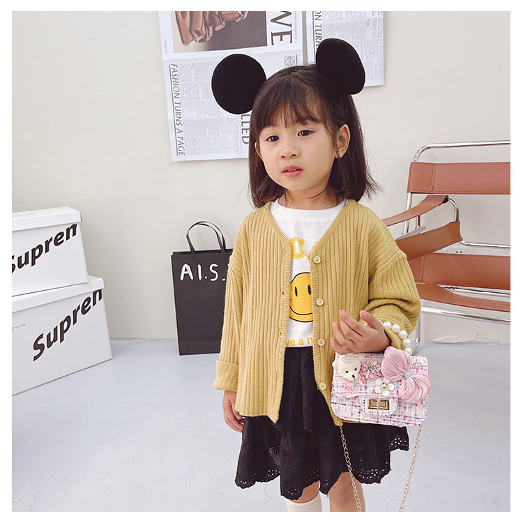 Children's One-shoulder Diagonal Bag Pearl Portable Coin Purse Bear Bow Cute Accessory Bag Wholesale display picture 35