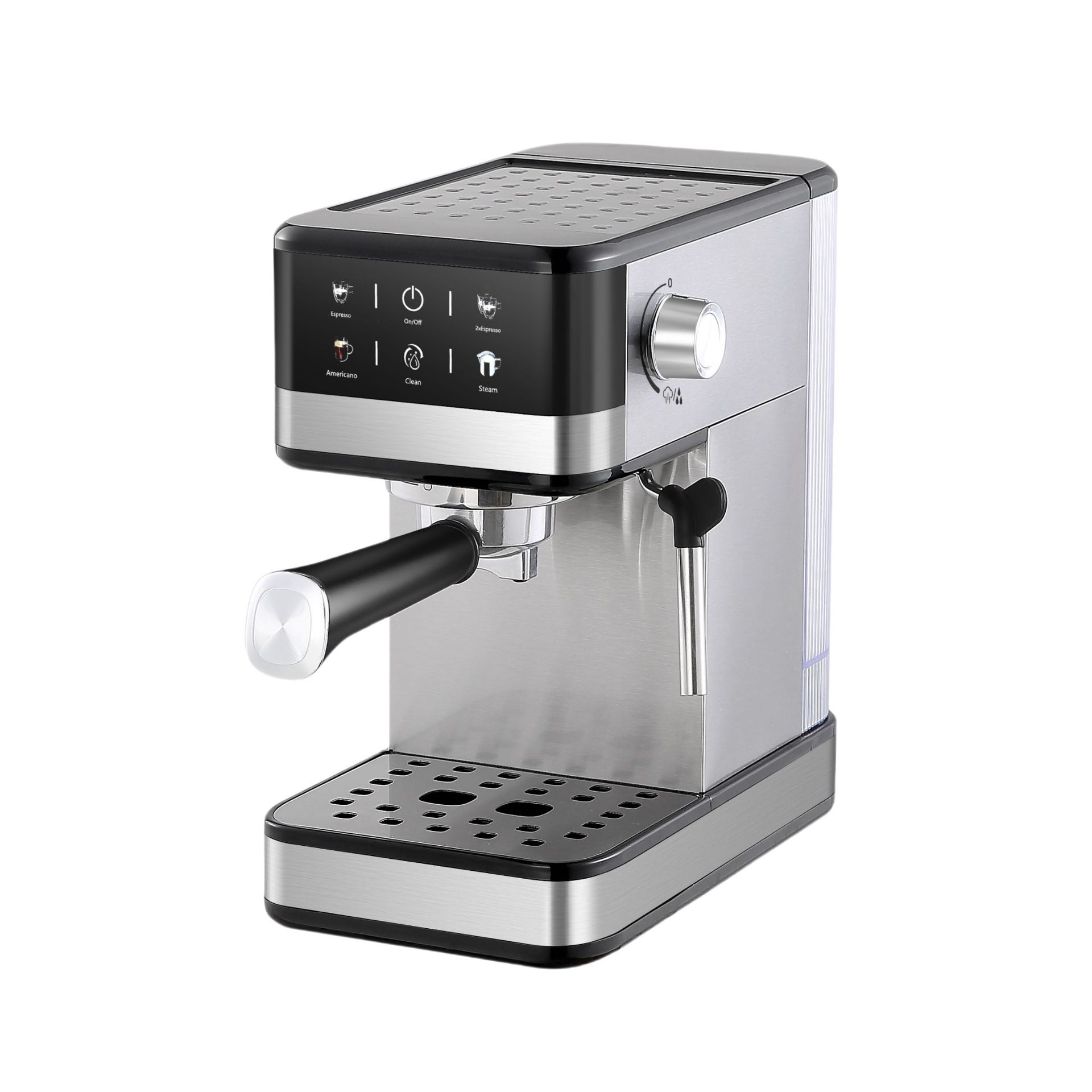 Máquina Espresso Máquina de café italiano Máquina de café 20Bar semiautomática pequeña para el hogar Espuma de leche transfronteriza