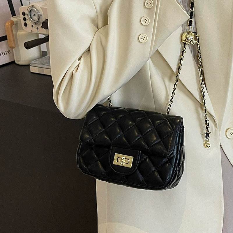 Модная сумка через плечо с цепочкой в корейском стиле, Chanel стиль, разные цвета