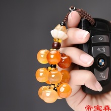 T汽车钥匙挂件女士韩国创意玉石饰品个性可爱扣钥匙链串钥匙圈