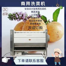 掀盖即停商用洗菜机果蔬清洗机马铃薯芋头地瓜削皮机 土豆脱皮机