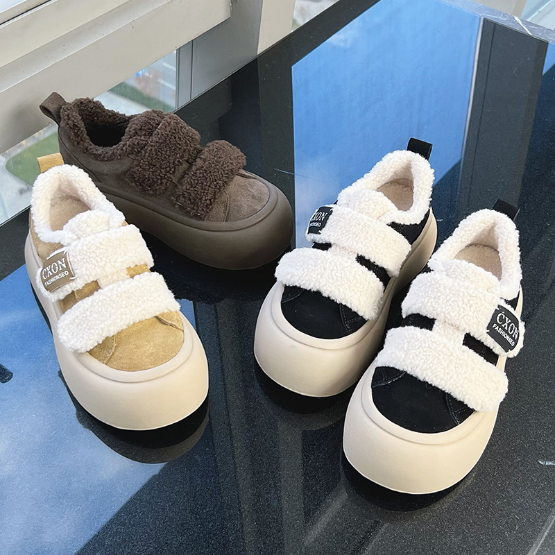 Keep warm casual universal GAT shoes with velcro platform