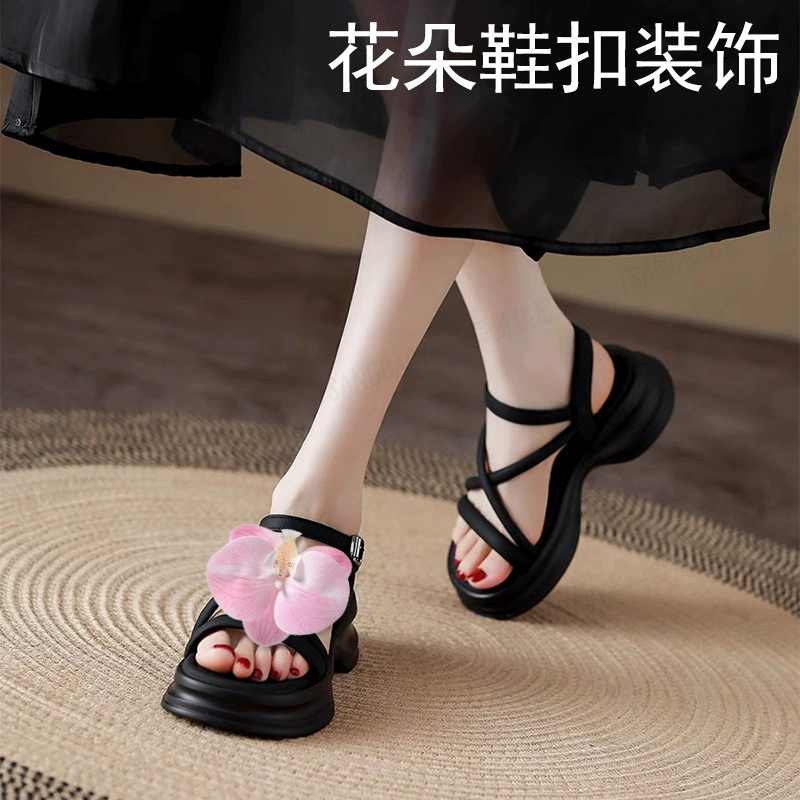 Съемный фаленопсис сандалии зажим для обуви обувь цветочный туфли на высоком каблуке аксессуары декоративный цветок зажим для обуви ремесло