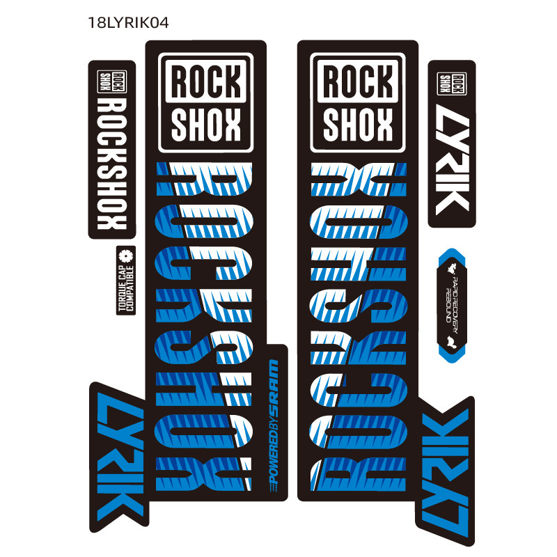 Hot 2018 LYRIK ROCK-SHOX Mountain Bike Fork Sticker Rockshox Decal