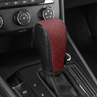 Gear Shift Cover, Universal Accessories, Sürətlər qutusu və əl tormozu başlıqları - automatic-transmission-business-black-red-wine