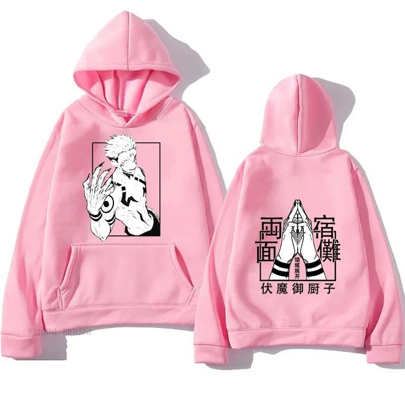 2024 Men Anime Primed Hoodies Tops Round Neck For Womens Fa