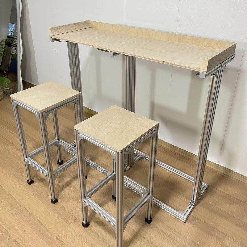 Ins-style bar, dessert shop, café, high-topped table, casual dining table and chairs, modern minimalist ocean-style bar counter set
