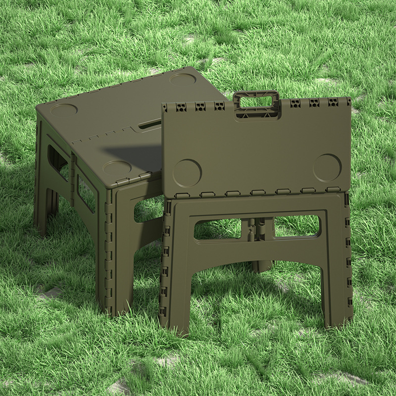 户外折叠桌子凳子便携露营塑料桌套装摆摊小桌子简易桌子露营装备