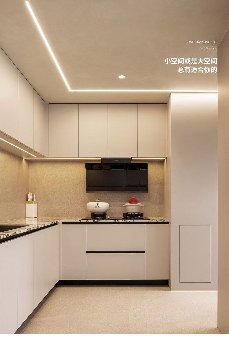 24V Low Voltage LED Strip Light One Light One Cut 120 Lights Self-Adhesive Wardrobe Cabinet Dedicated Linear Light Bar Whole House Decorative Lighting