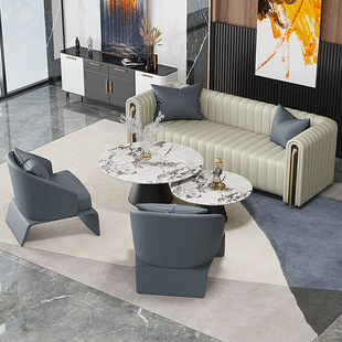 Sales Office Light Luxury Negotiation Sofa Hotel Club Modern Italian Card Seat Tea House Beauty Salon Reception Sofa Chair
