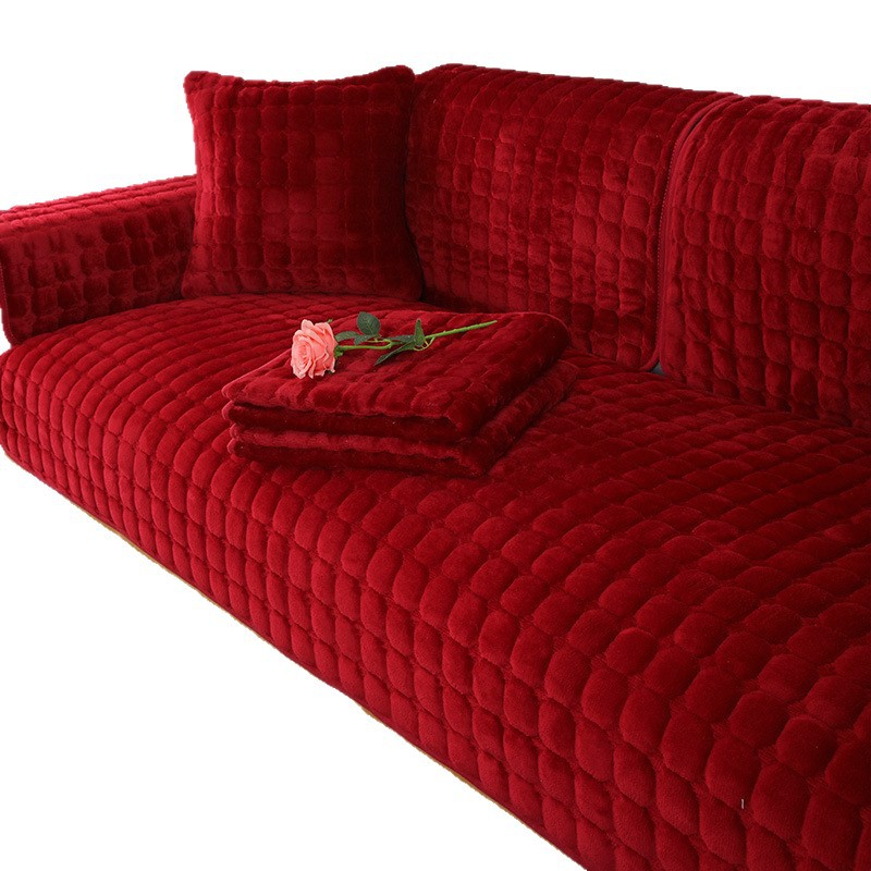 Romantischer Sofaüberzug Elastisch Kratzfest Rutschfest Waschbar_voghion.com