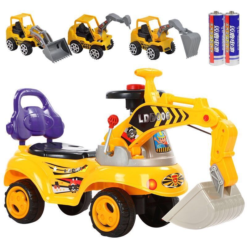 Excavadora de juguete excavadora de juguete para niños excavadora de ingeniería vehículo deslizante niño excavadora de juguete Nuevo