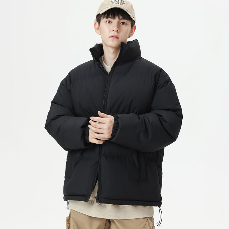 Invierno de collar de algodón chaqueta de comercio exterior hombre y mujer nueva pareja chaqueta de pan caliente chaqueta de algodón de plumón grueso