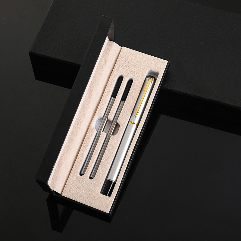 Venta al por mayor metal papelería firma pluma negocio regalo traje gel pluma personalizable logotipo publicidad Oficina perla pluma