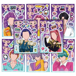 8��K-POP�CħŮ�Fƴ�N����ͯ����ֹ�diy���~ˮ���Pӛ���b��N��