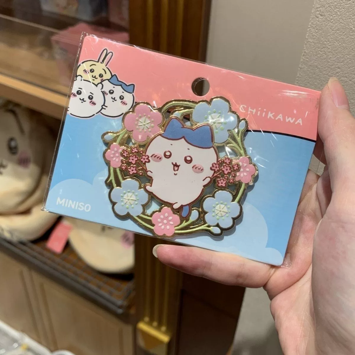 Mingchuang Youpin совместно известный как Chiikawa вишневый сезон подвески куклы акриловая наклейка на холодильник