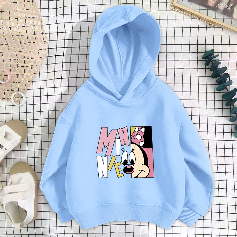 Blue Pink Mouse Sweatshirt Thin Style