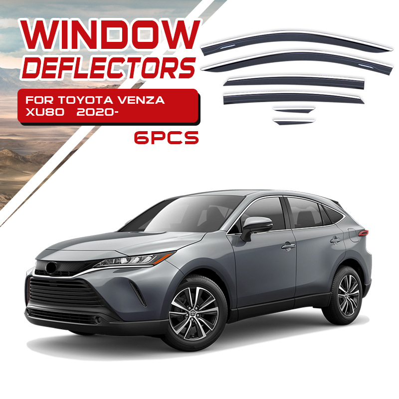 Tenxinrui es adecuado para Toyota lingfang weiling coche modificación cara frontal galvanoplastia ventana de ajuste lluvia protección ceja Accesorios