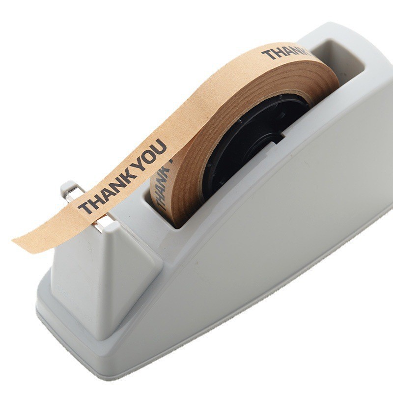 Papel Kraft autoadhesivo fácil de rasgar cinta para llevar embalaje leche té taza de café tapa sellado papel adhesivo estrecho etiqueta de postre para hornear