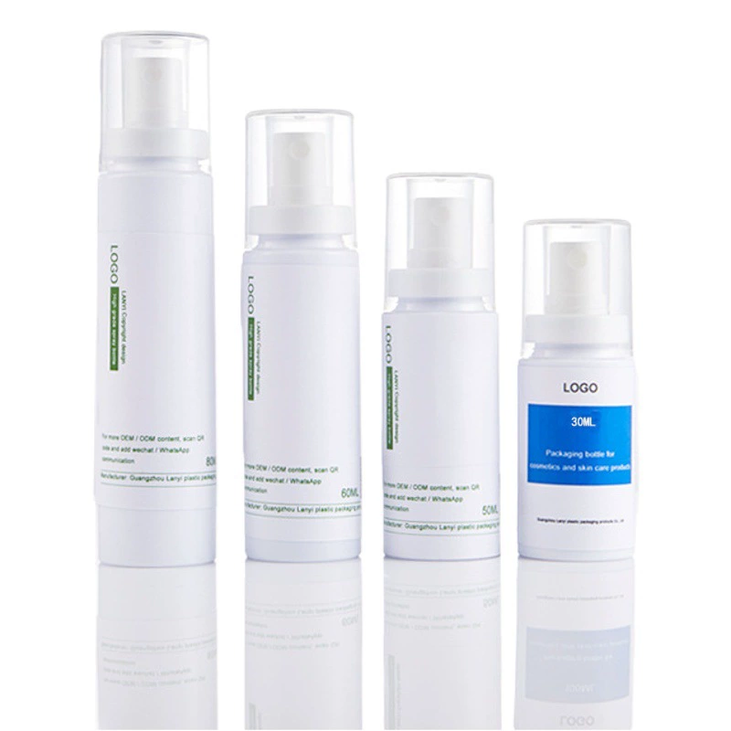 Фабрика спот черный 30ml 50ml байон распылитель бутылка 60ml 80ml бутылка для макияжа pet пластик