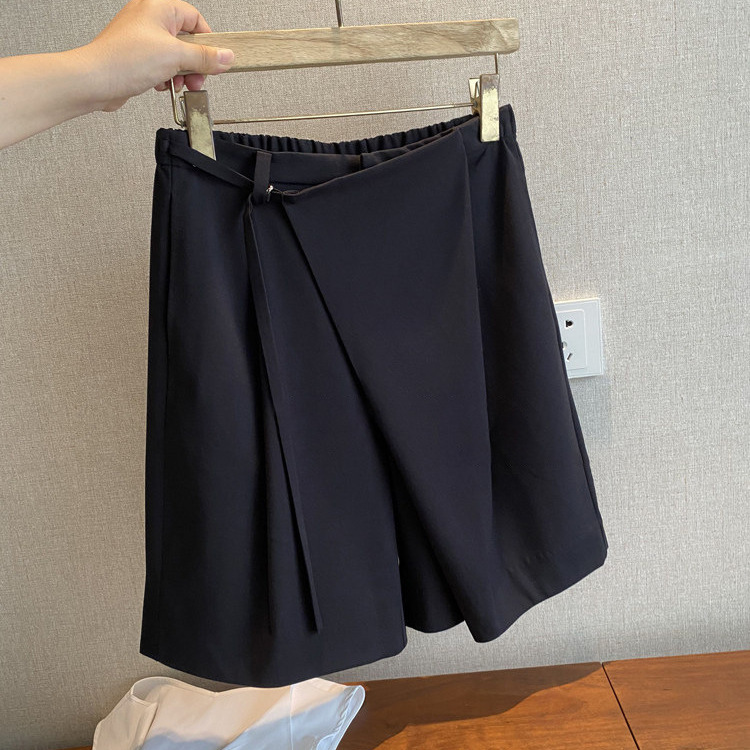 The Cut Is Amazing! It Makes You Look Slimmer~ Simple and Unique Designer Style with Irregular Patchwork Blazer Shorts for Women